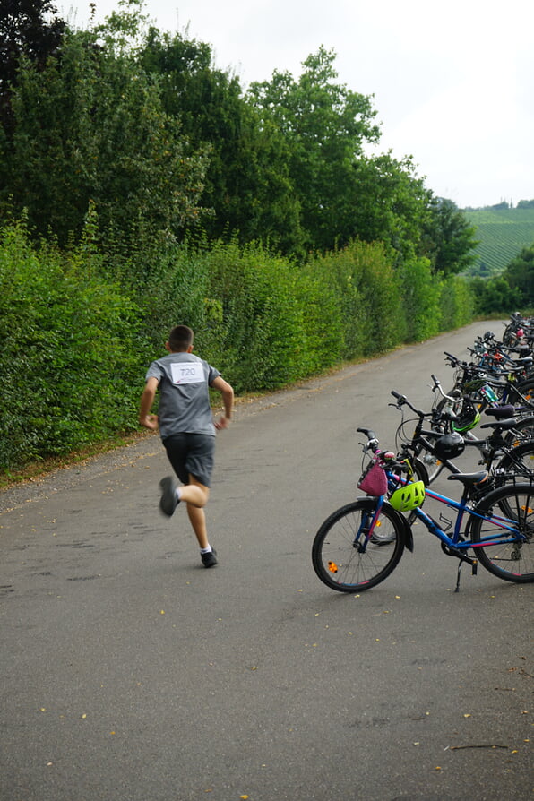 Triathlon beim Sporttag